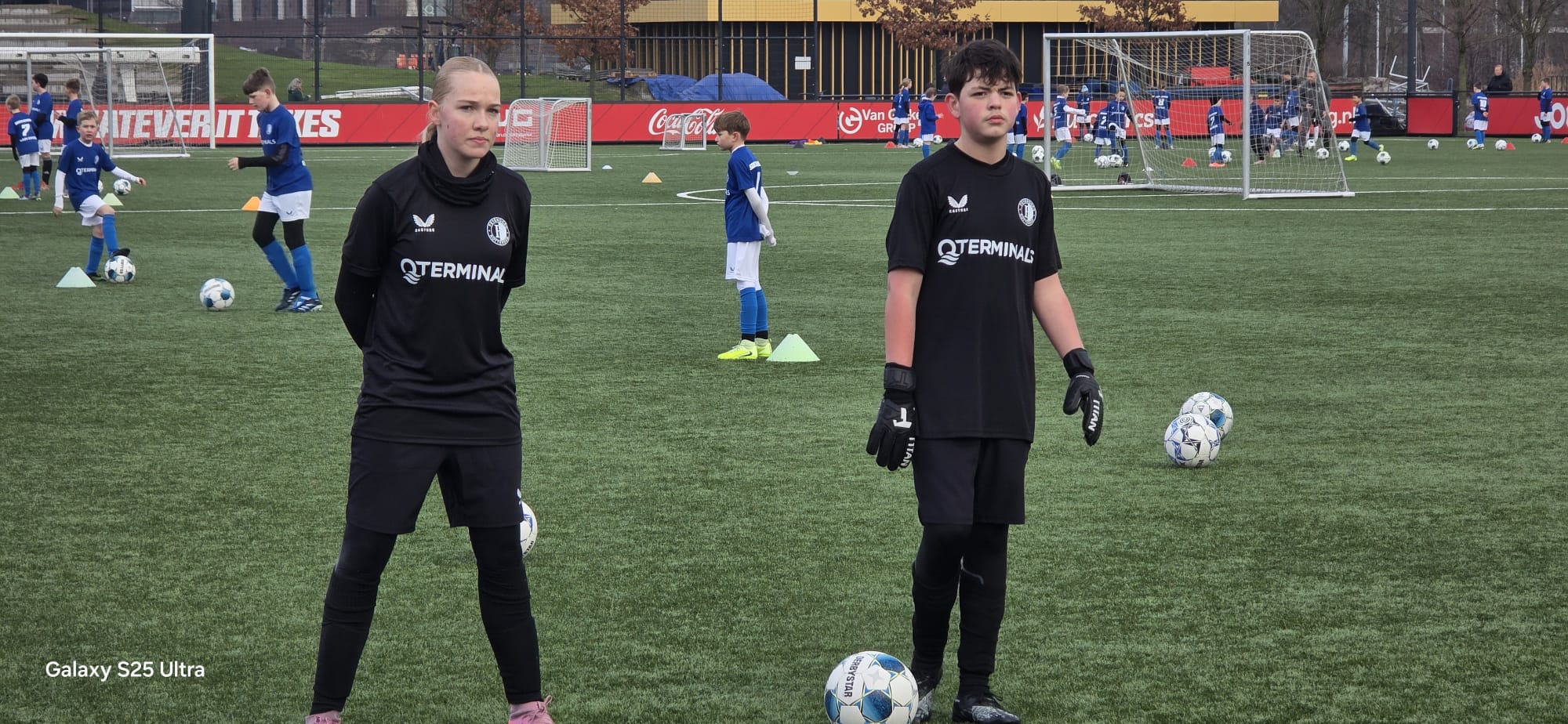 Eerste training van Casper bij Feyenoord
