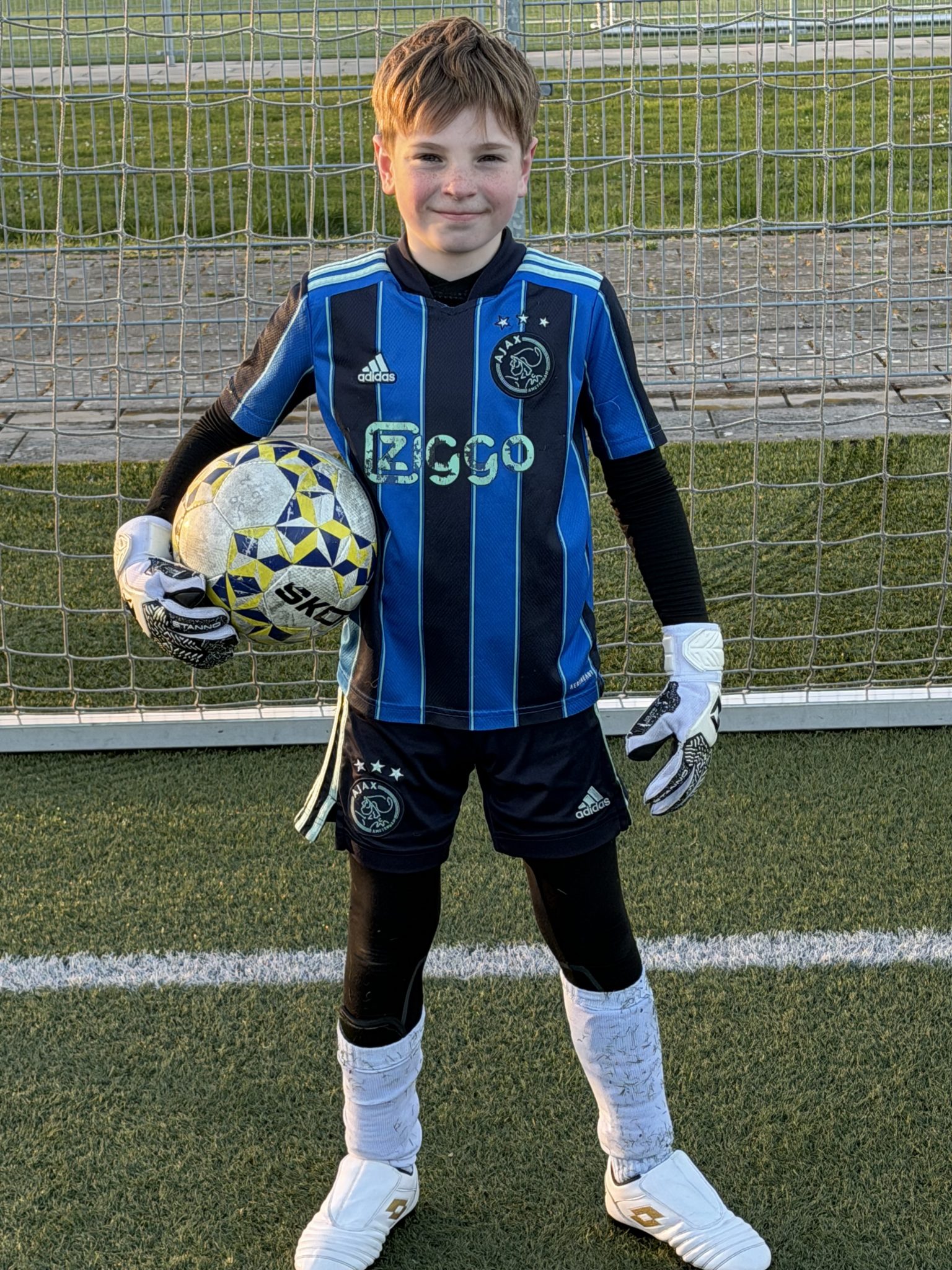 Ik vind het geweldig om ballen tegen te houden